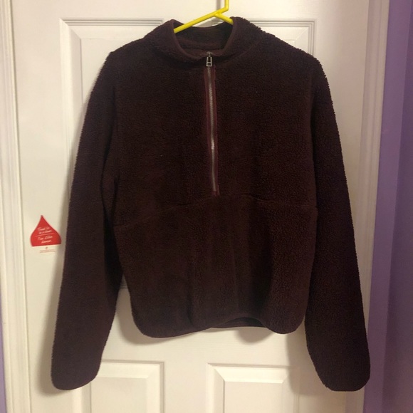 Fuzzy half zip sweater - Picture 1 of 2